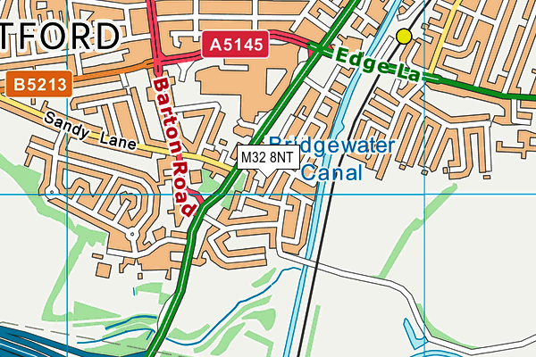 M32 8NT map - OS VectorMap District (Ordnance Survey)