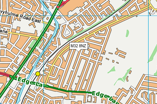 M32 8NZ map - OS VectorMap District (Ordnance Survey)