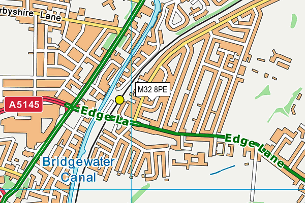 M32 8PE map - OS VectorMap District (Ordnance Survey)