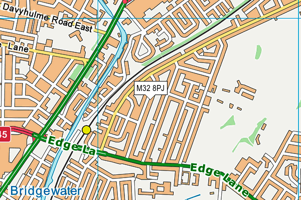 M32 8PJ map - OS VectorMap District (Ordnance Survey)