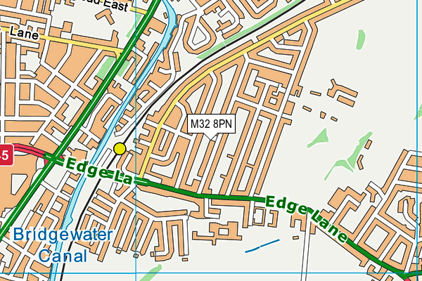 M32 8PN map - OS VectorMap District (Ordnance Survey)