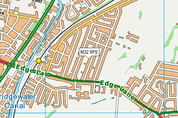 M32 8PS map - OS VectorMap District (Ordnance Survey)