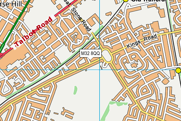 M32 8QQ map - OS VectorMap District (Ordnance Survey)