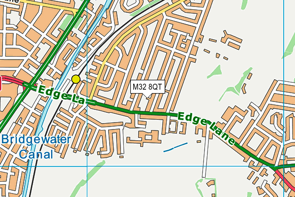 M32 8QT map - OS VectorMap District (Ordnance Survey)