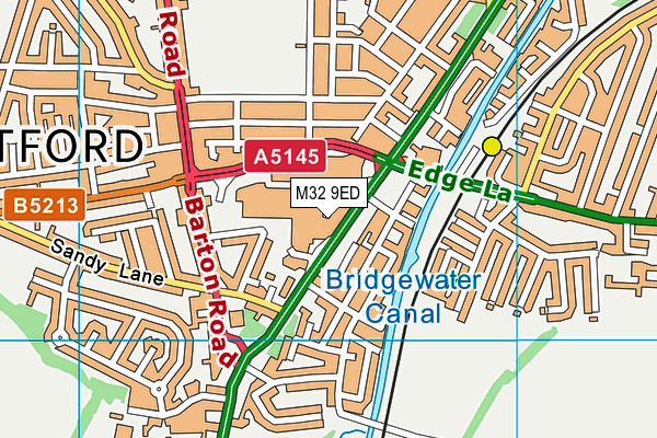 M32 9ED map - OS VectorMap District (Ordnance Survey)