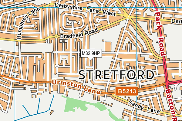 M32 9HP map - OS VectorMap District (Ordnance Survey)