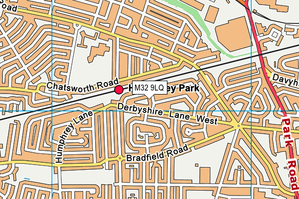 M32 9LQ map - OS VectorMap District (Ordnance Survey)