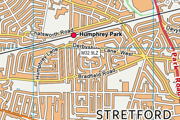 M32 9LZ map - OS VectorMap District (Ordnance Survey)