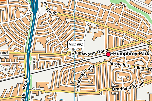 M32 9PZ map - OS VectorMap District (Ordnance Survey)