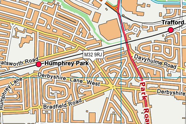 M32 9RJ map - OS VectorMap District (Ordnance Survey)