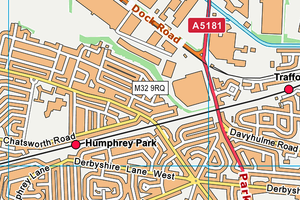 M32 9RQ map - OS VectorMap District (Ordnance Survey)