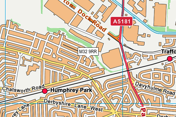 M32 9RR map - OS VectorMap District (Ordnance Survey)