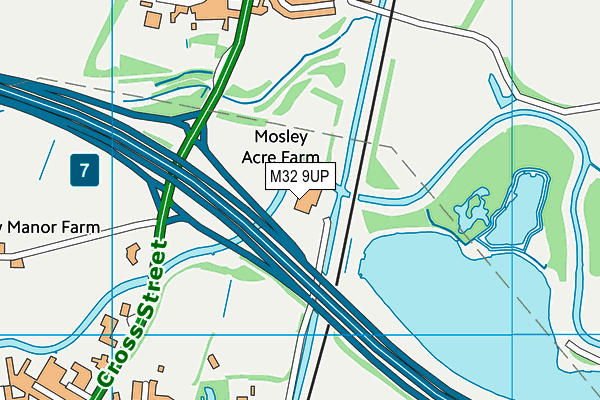 M32 9UP map - OS VectorMap District (Ordnance Survey)