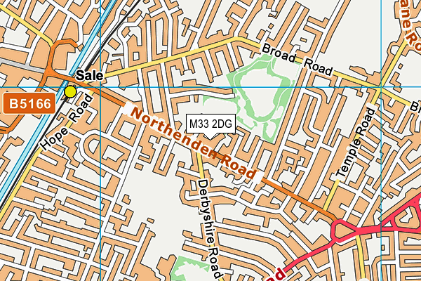 M33 2DG map - OS VectorMap District (Ordnance Survey)