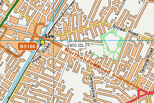 M33 2DL map - OS VectorMap District (Ordnance Survey)