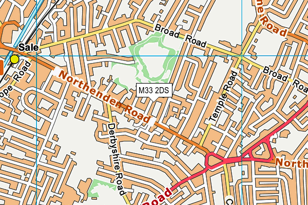 M33 2DS map - OS VectorMap District (Ordnance Survey)