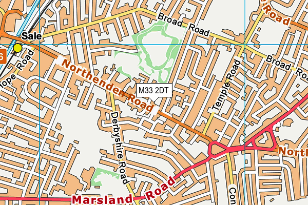 M33 2DT map - OS VectorMap District (Ordnance Survey)