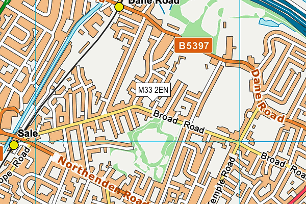 M33 2EN map - OS VectorMap District (Ordnance Survey)