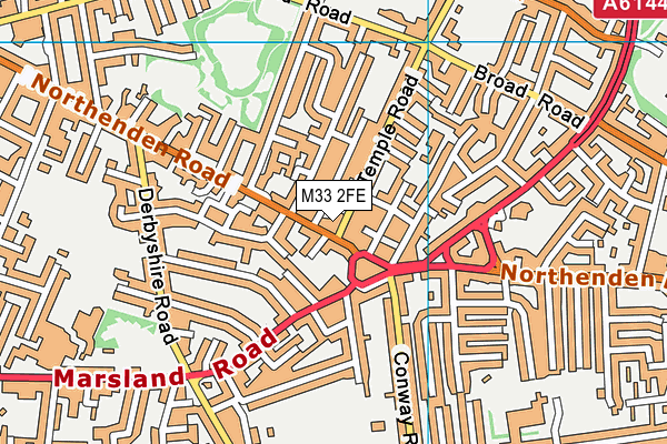 M33 2FE map - OS VectorMap District (Ordnance Survey)