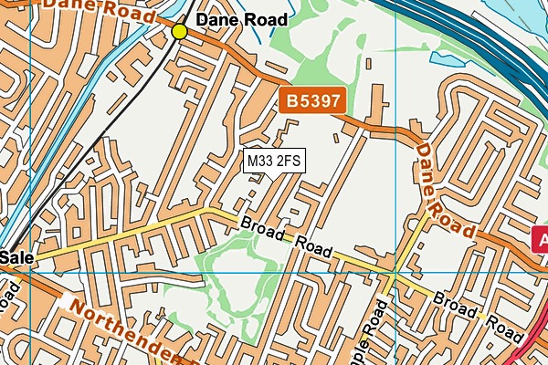 M33 2FS map - OS VectorMap District (Ordnance Survey)