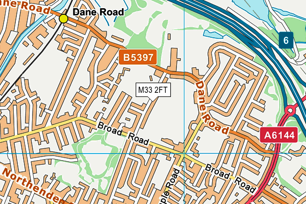 M33 2FT map - OS VectorMap District (Ordnance Survey)