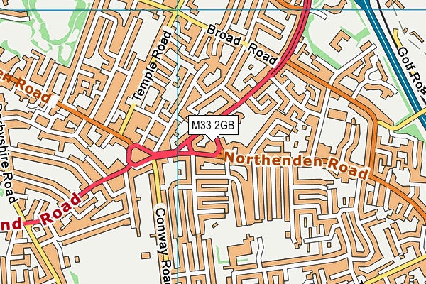 M33 2GB map - OS VectorMap District (Ordnance Survey)