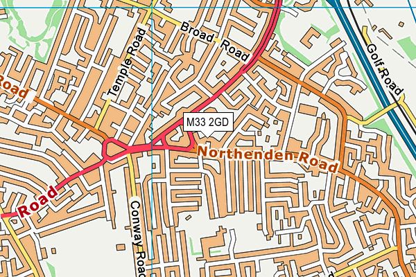 M33 2GD map - OS VectorMap District (Ordnance Survey)