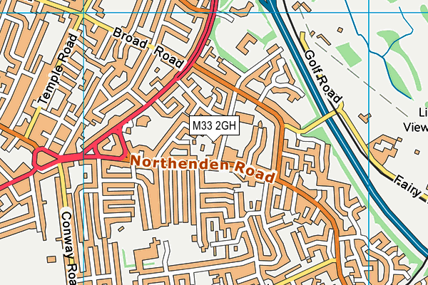 M33 2GH map - OS VectorMap District (Ordnance Survey)