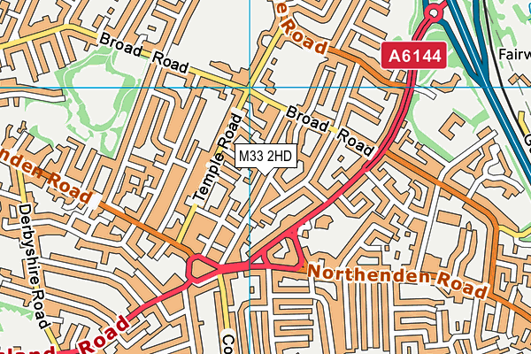 M33 2HD map - OS VectorMap District (Ordnance Survey)