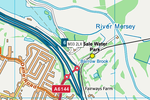 Mcgovern Parks (Closed) map (M33 2LX) - OS VectorMap District (Ordnance Survey)