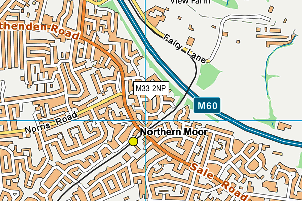 M33 2NP map - OS VectorMap District (Ordnance Survey)
