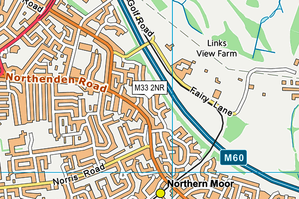 M33 2NR map - OS VectorMap District (Ordnance Survey)