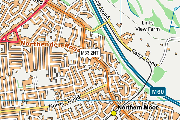 M33 2NT map - OS VectorMap District (Ordnance Survey)