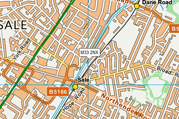 M33 2NX map - OS VectorMap District (Ordnance Survey)