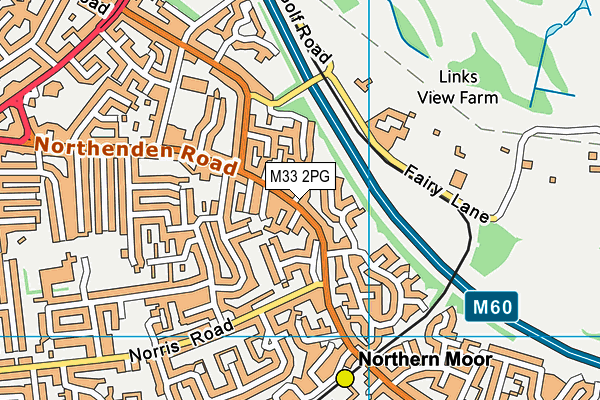 M33 2PG map - OS VectorMap District (Ordnance Survey)