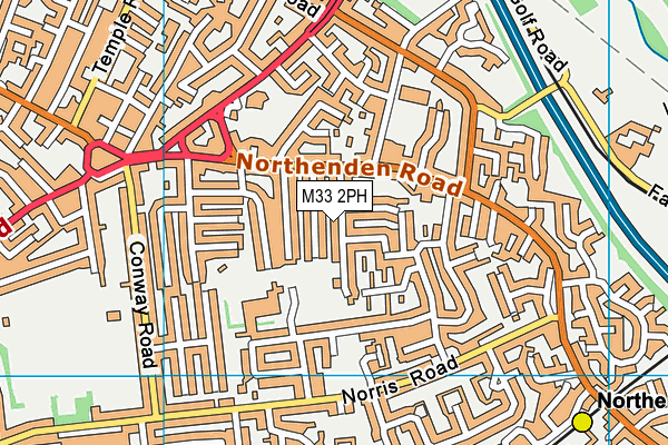 M33 2PH map - OS VectorMap District (Ordnance Survey)