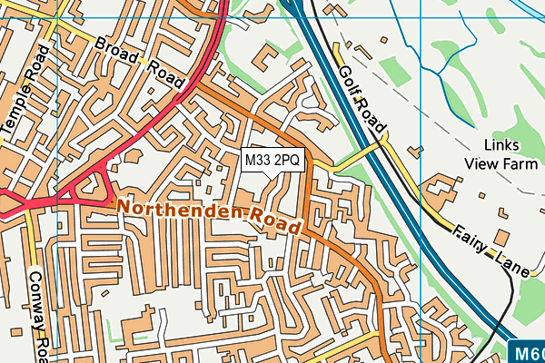 M33 2PQ map - OS VectorMap District (Ordnance Survey)