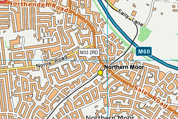 M33 2RD map - OS VectorMap District (Ordnance Survey)