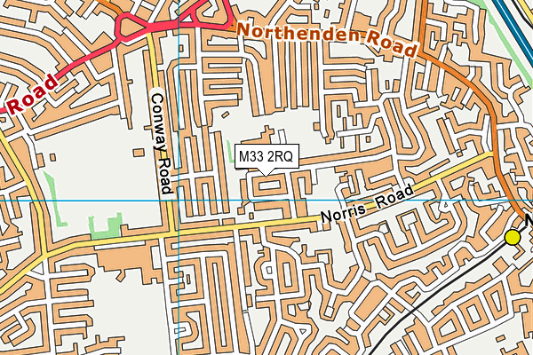 M33 2RQ map - OS VectorMap District (Ordnance Survey)