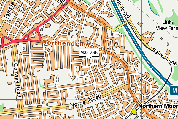 M33 2SB map - OS VectorMap District (Ordnance Survey)