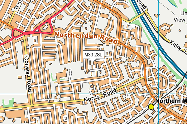 M33 2SL map - OS VectorMap District (Ordnance Survey)