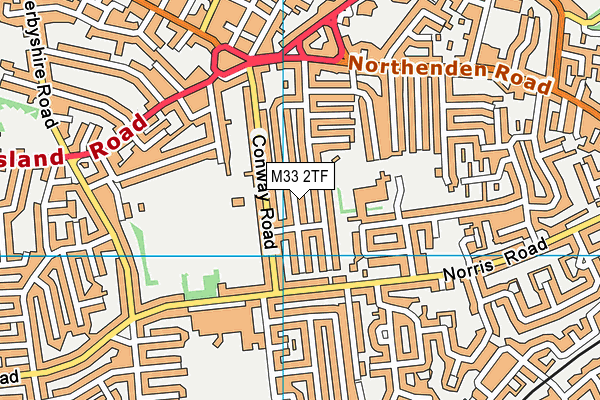 M33 2TF map - OS VectorMap District (Ordnance Survey)