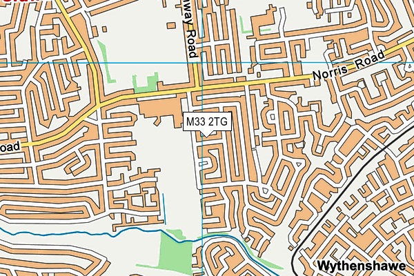 M33 2TG map - OS VectorMap District (Ordnance Survey)