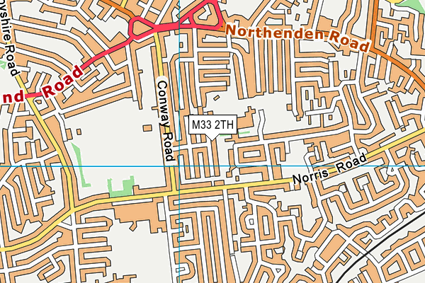 M33 2TH map - OS VectorMap District (Ordnance Survey)