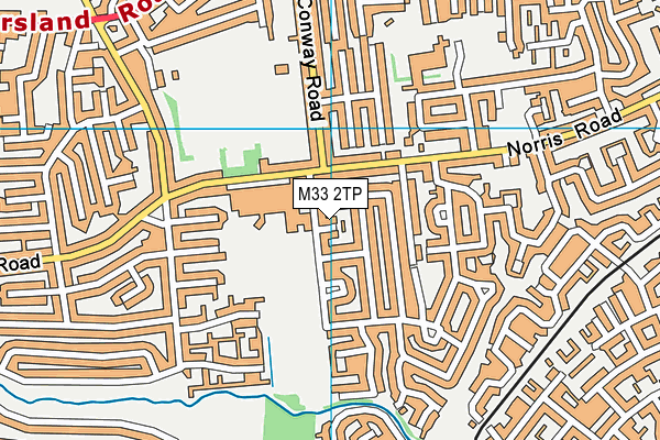 M33 2TP map - OS VectorMap District (Ordnance Survey)