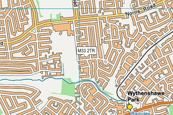 M33 2TR map - OS VectorMap District (Ordnance Survey)