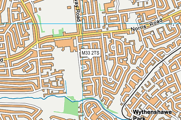 M33 2TS map - OS VectorMap District (Ordnance Survey)