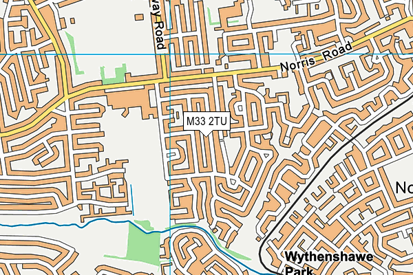 M33 2TU map - OS VectorMap District (Ordnance Survey)