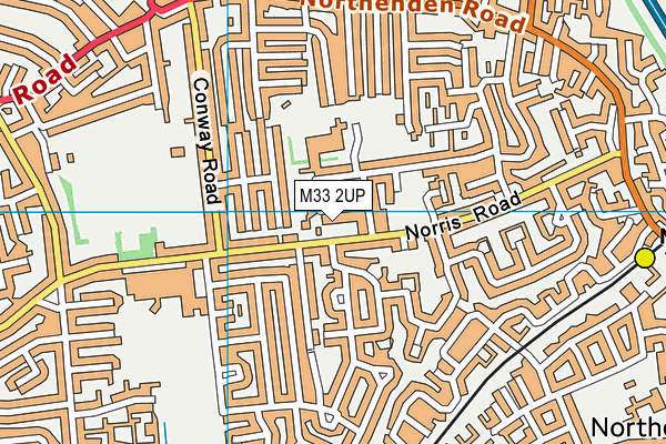 M33 2UP map - OS VectorMap District (Ordnance Survey)