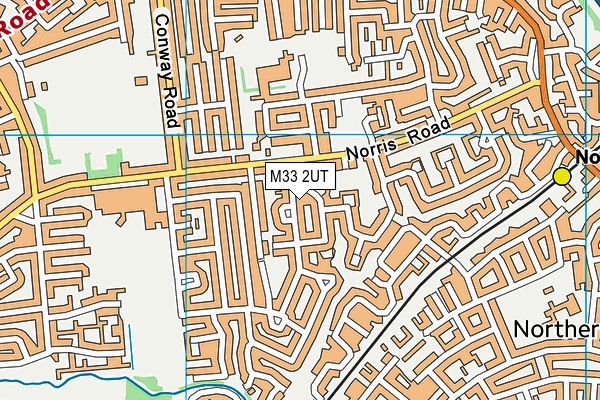 M33 2UT map - OS VectorMap District (Ordnance Survey)